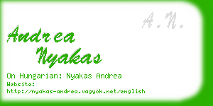 andrea nyakas business card